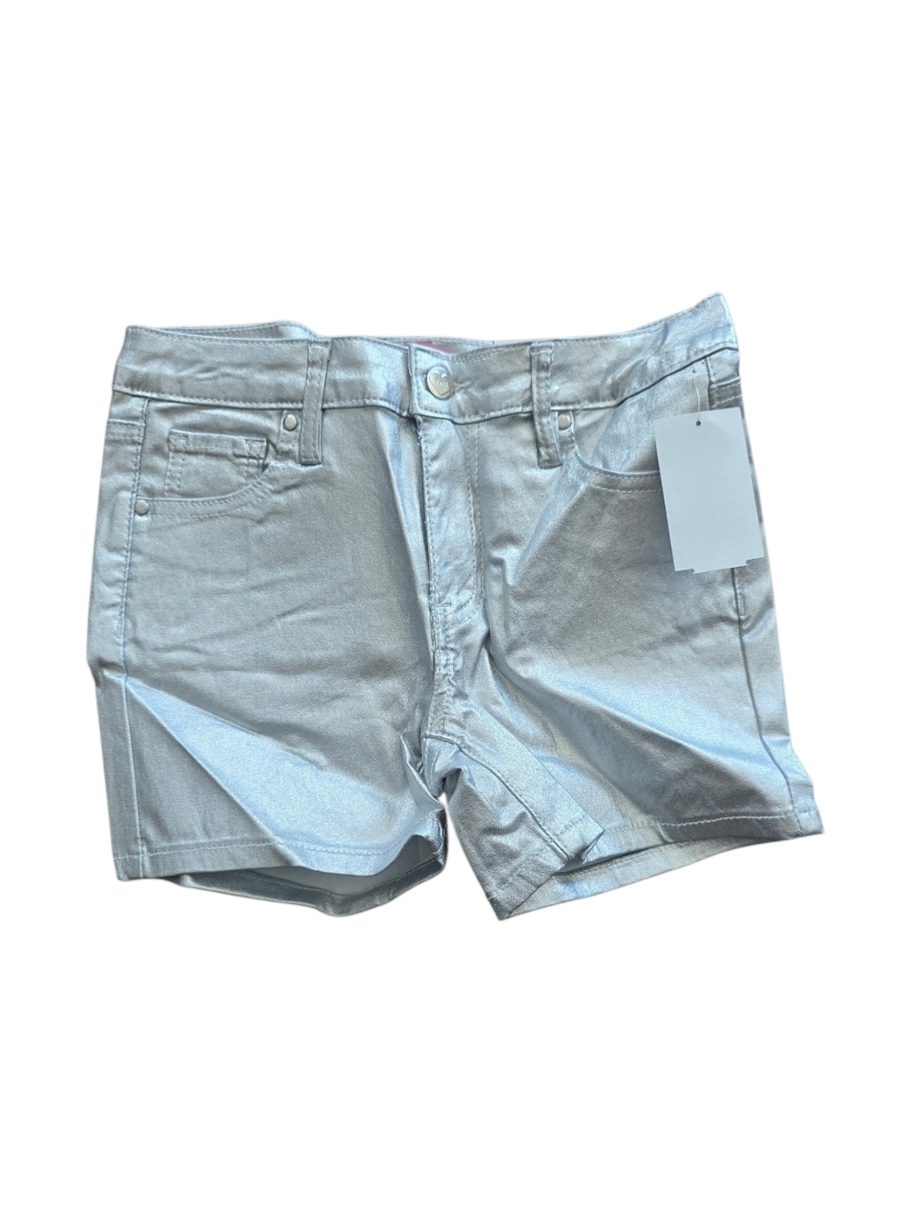 YMI Silver Metallic Stretch Shorts Teen Girl 14